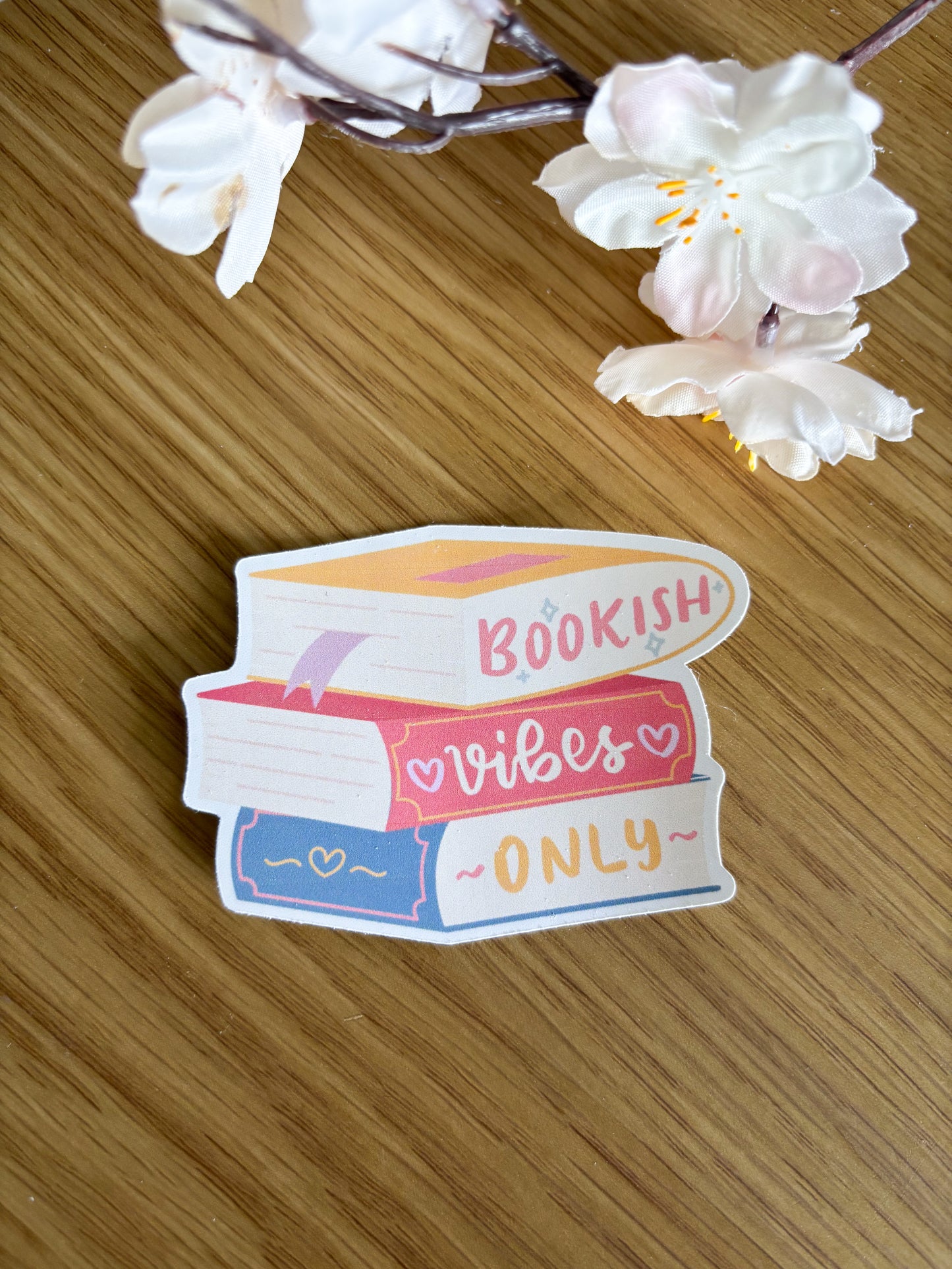 Bookish Vibes Only Sticker