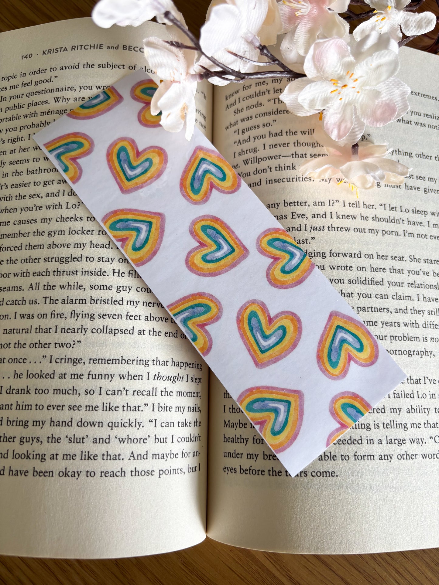 Colourful Hearts Bookmark