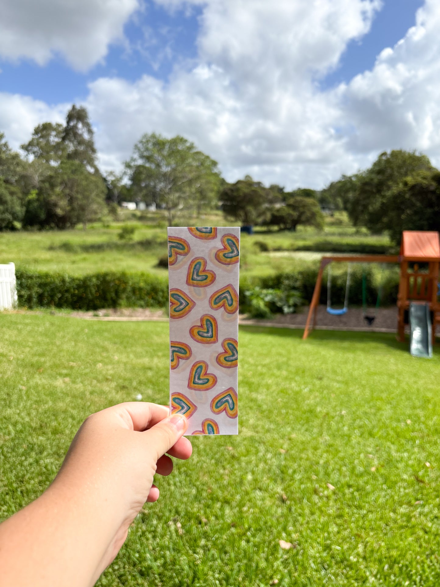 Colourful Hearts Bookmark