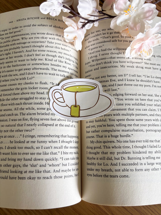 Cozy Sips & Pages Sticker