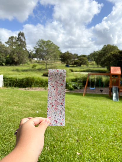 Custom Floral Bookmark