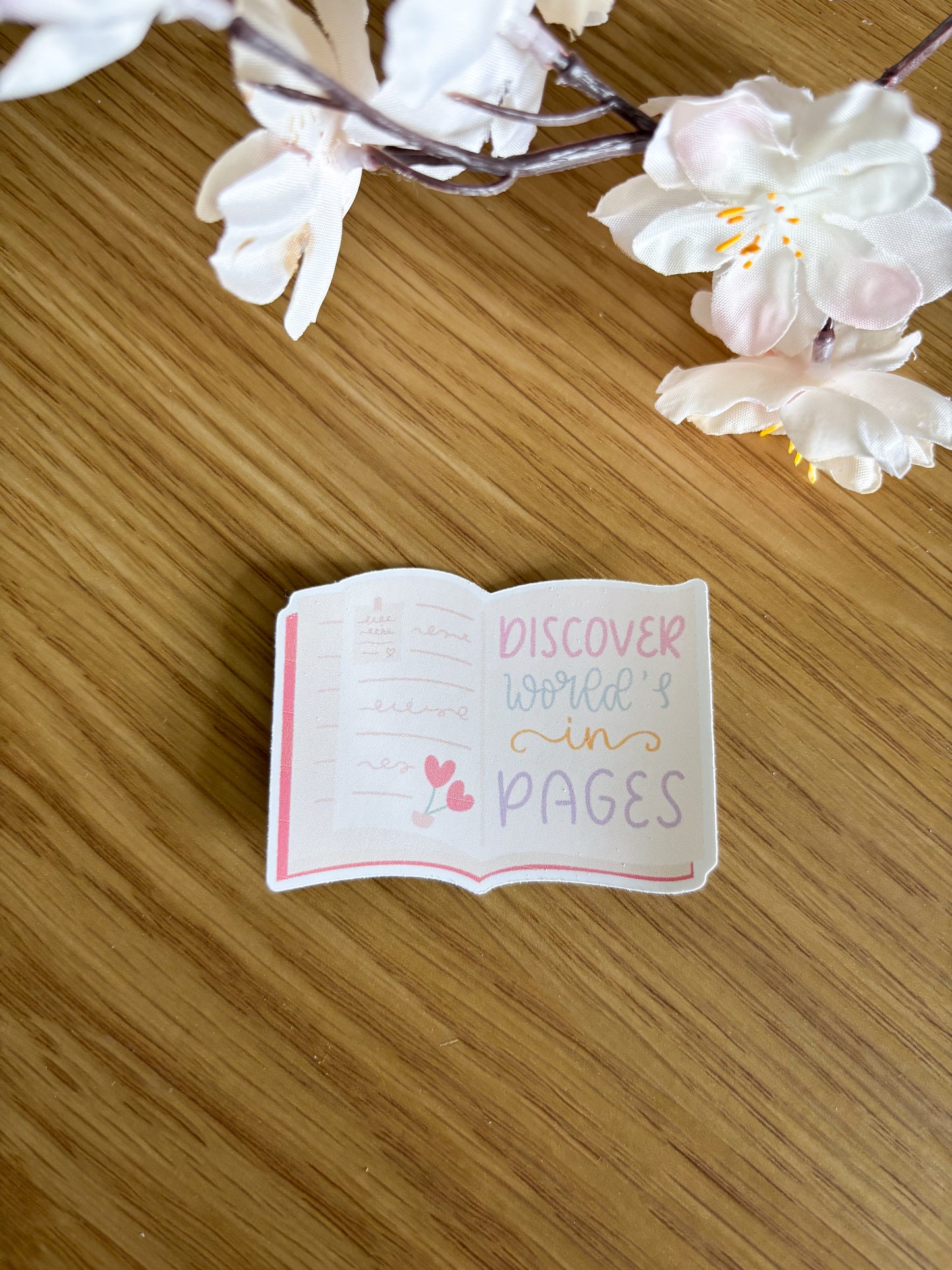 Discover Worlds in Pages Sticker