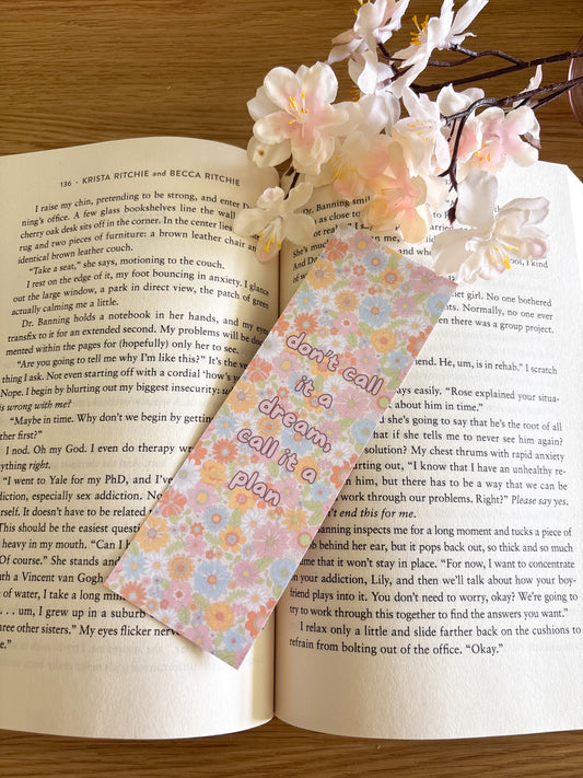 Dream to Plan Bookmark