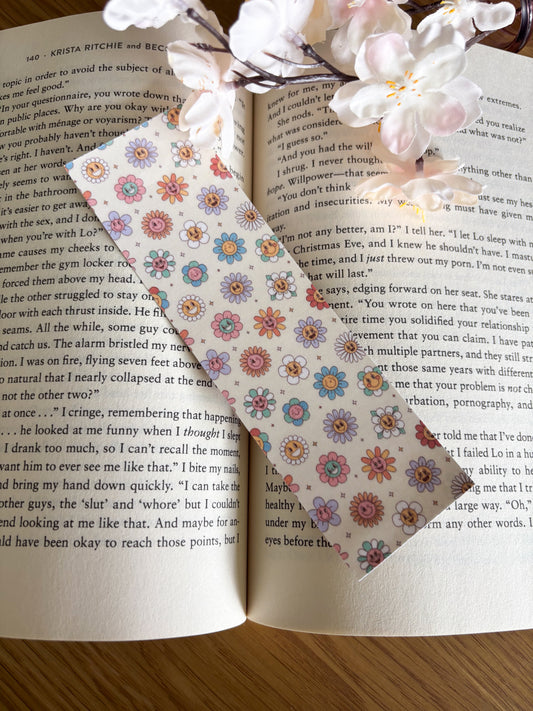 Retro Floral Bookmark